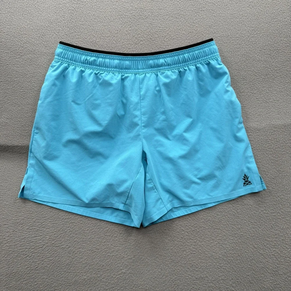 Chubbies Swim Trunks Mens Small Blue Solid 5.5 Inseam Lined Stretch Quick Dry